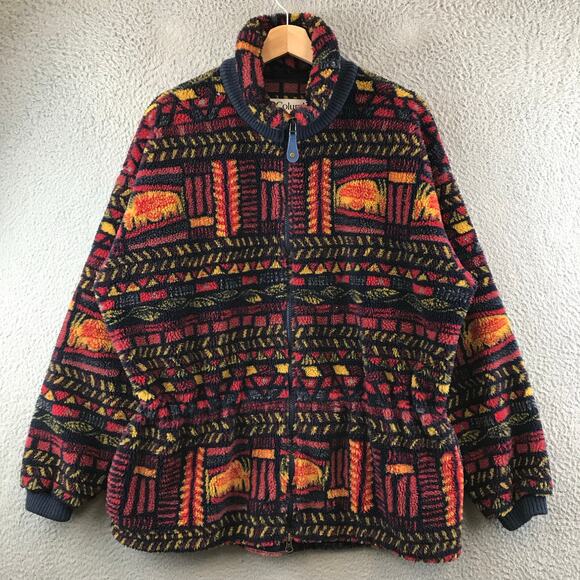 Columbia Jackets & Blazers - Vintage Columbia Sportswear Aztec Southwestern Print Fleece Womens L
